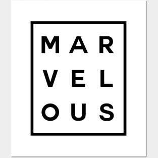Marvelous Boxed (Black) Posters and Art
